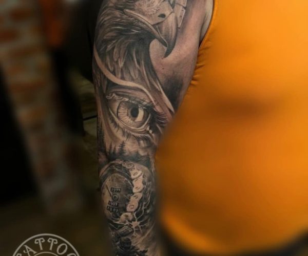 Realizm - Orzeł - tatuaż - Lots of Ink Koszalin