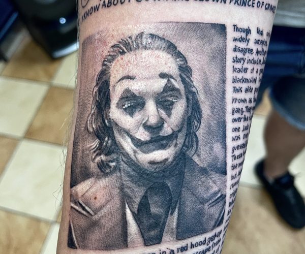 Realizm - Bat man - tatuaż - Lots of Ink Koszalin