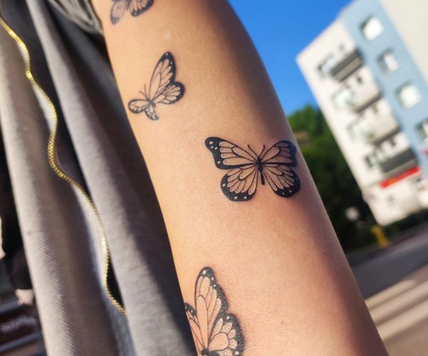 Grafika - Motylki - Tatuaż - Lots of Ink Koszalin