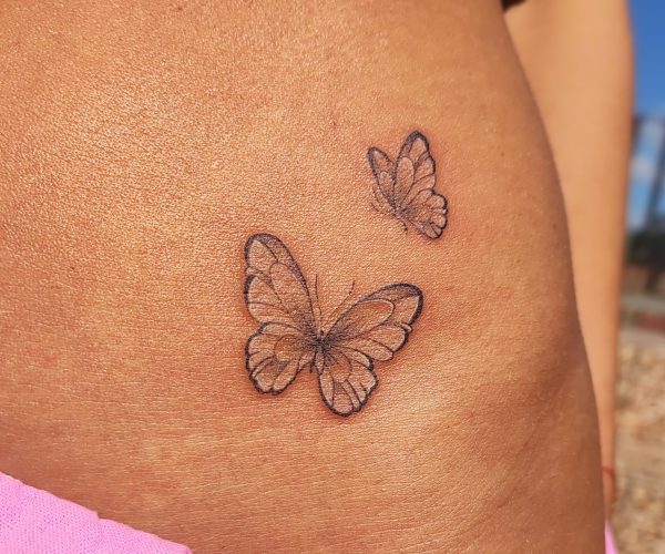 Mikrorealizm - motyle - tatuaż - Lots of Ink Koszalin