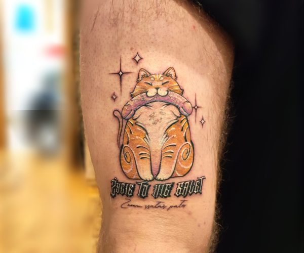 Anime - Kot - Tatuaż - Lots of Ink Koszalin