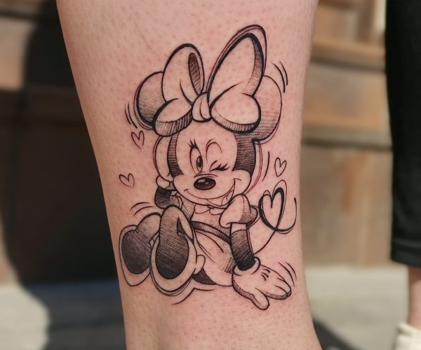 Disnay - Myszka Mini - Tatuaż - Lots of Ink Koszalin