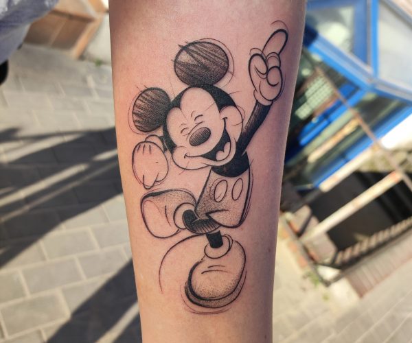 Disnay - Micky Mouse - Tatuaż - Lots of Ink Koszalin