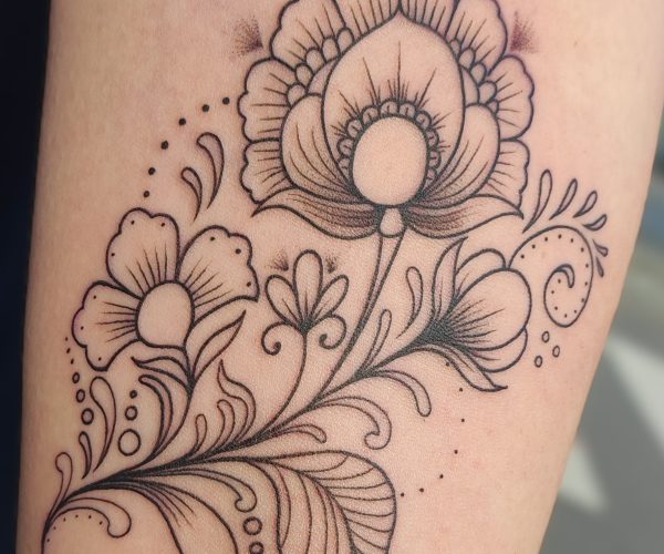 Kwiaty -Tatuaż - Lots of Ink Koszalin